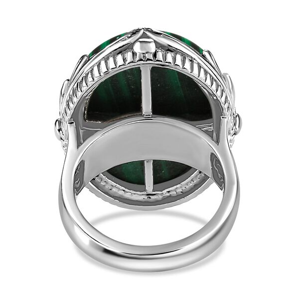 Malachit Ringe Edelstahl (Gr&ouml;&szlig;e 16.00) ca. 28.20 ct image number 5