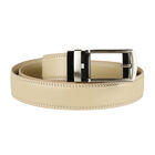 Gürtel mit Click-System aus echtem Leder, Breite: ca. 3 cm, Beige image number 2