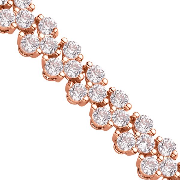 Zirkonia Armband im ros&eacute;goldton - 20 Ct. image number 2