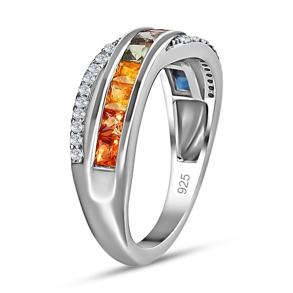 Mehrfarbiger Saphir und Zirkon-Ring - 1,47 ct. image number 5