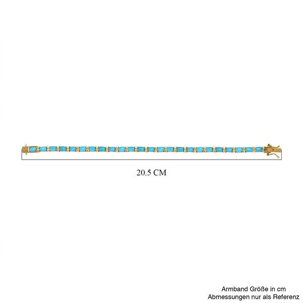 Amerikanisches, natürliches Sleeping Beauty Türkis Eternity-Armband, 19cm - 12,50 ct. image number 3