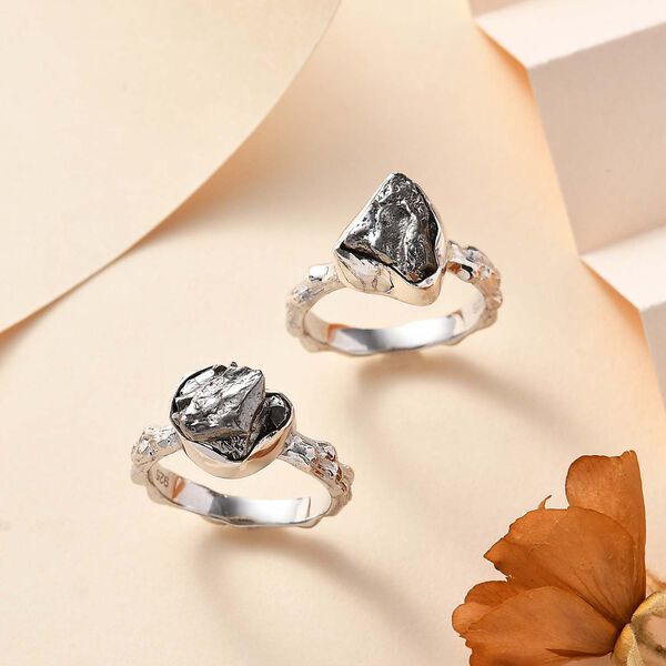2er-Set- Meteorit Ring - 17 ct. image number 2