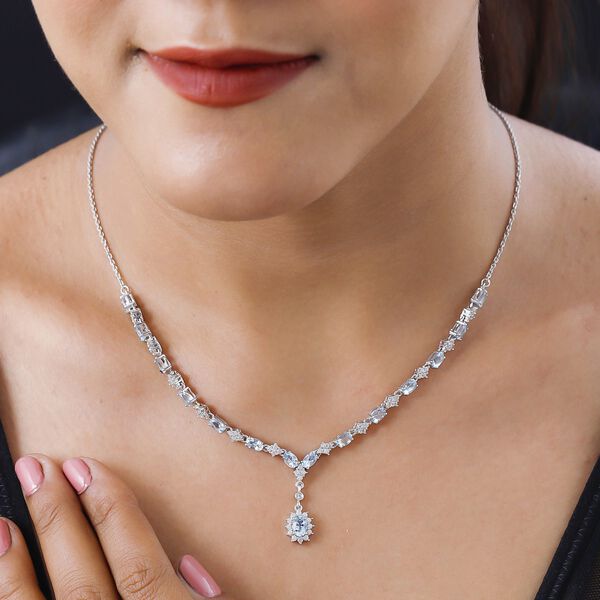 Santamaria Aquamarin Collier, ca. 45 cm, ca. 4,64 ct image number 8