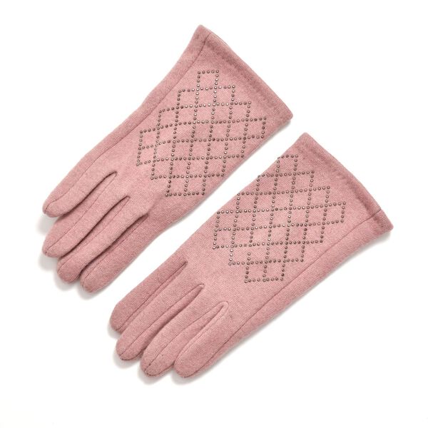 LA MAREY 2er-Set Kaschmir M&uuml;tzen und Handschuhen mit Mikropl&uuml;sch-Futter, Rosa image number 4