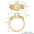 D'Joy AA Natürlicher, äthiopischer Welo Opal und gelber Saphir Ring - 1,44 ct. image number 6