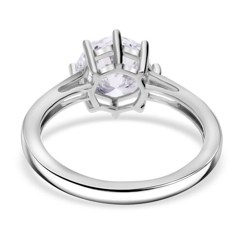 LUXURIANT DIAMOND- SGL zertifizierter VS-EF Labor Oktillionschliff Diamant Ring in 950 Platin - 2 ct. image number 3