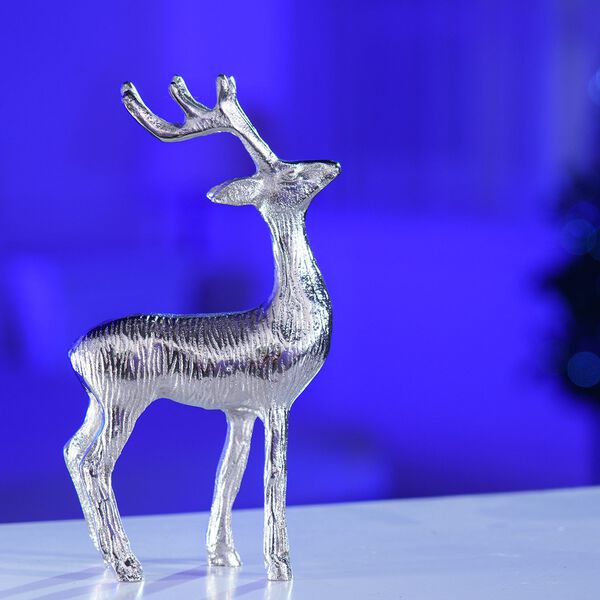 Rentier Figur, 12x5x20cm, silber image number 3