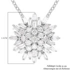 Schneeflocke Diamant Anhänger mit Kette- 0,50 ct. image number 5