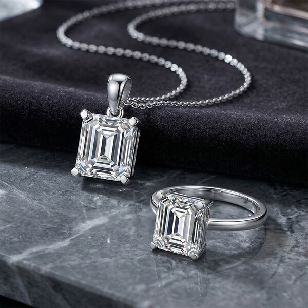 LUXURIANT DIAMOND- IGI zertifizierter VS-GH Labor Diamant Anh&auml;nger und Ring in 950 Platin image number 2