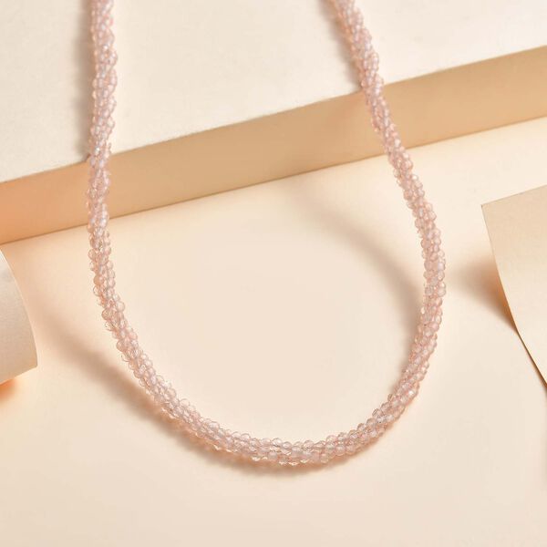 Rosenquarz Halskette, 60cm - 100 ct. image number 2