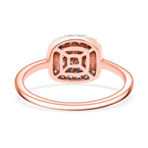 Lab Grown Diamant SI Ring 925 Silber 750 Roségold Vermeil (Größe 18.00) ca. 0,51 ct image number 4
