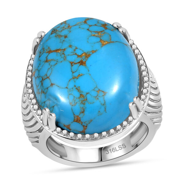 Blauer T&uuml;rkis Ring - 20,57 ct. image number 3