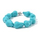 Sleeping Beauty Farbe Muschelkernperle Armband ca. 21.5 cm Reiner Edelstahl