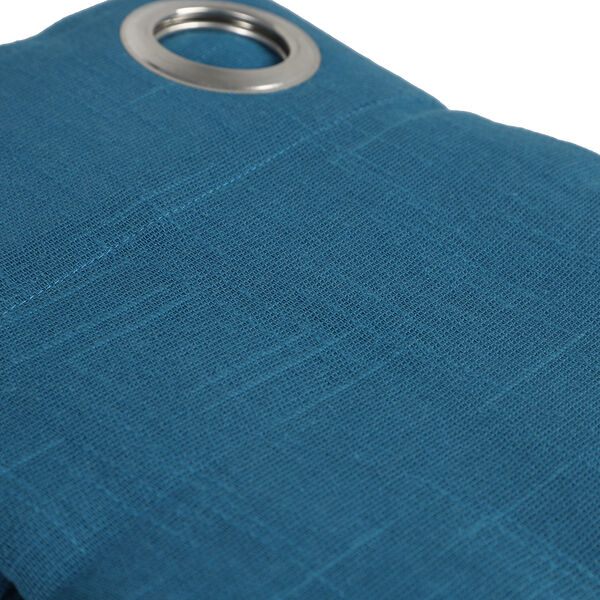 2er Set: Paar Vorh&auml;nge in Leinenoptik mit &Ouml;sen, Gr&ouml;&szlig;e 122x244 cm, Blau image number 6