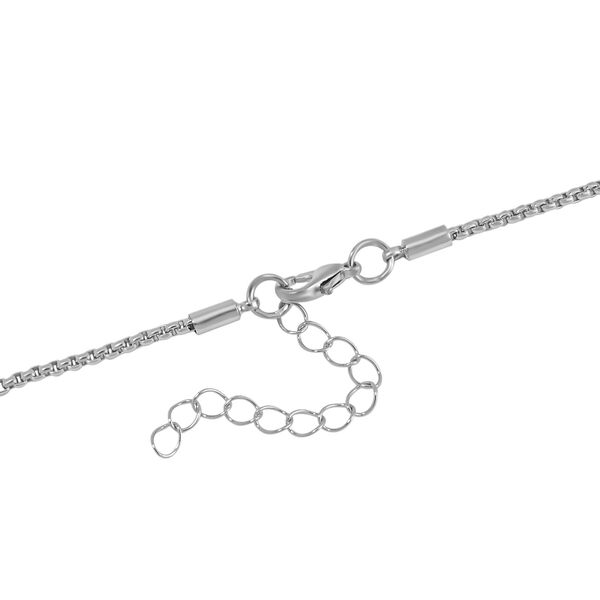 Wei&szlig;er Kristall Halskette ca. 60 cm Legierung image number 4