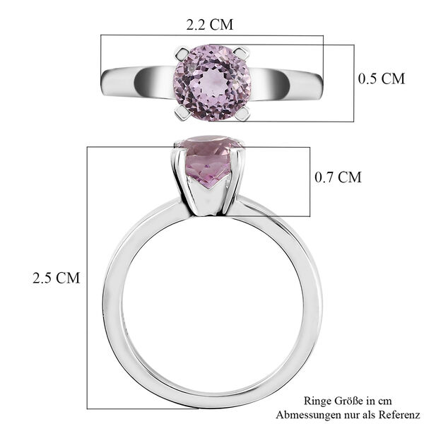 AA Martha Rocha Kunzit-Ring, 925 Silber platiniert  ca. 1,77 ct image number 7