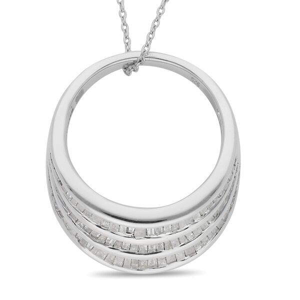 Diamant Ring, Anh&auml;nger 925 Platin-&Uuml;berzug image number 5