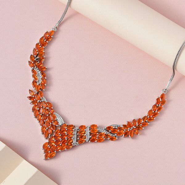 Salamanca Feueropal Halskette, 50 cm - 9,49 ct. image number 3