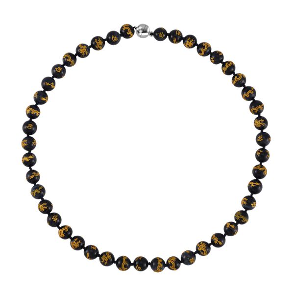 Blaue Tigerauge-Halskette, 50 cm - 335 ct. image number 3