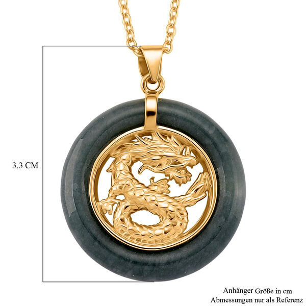 Nat&uuml;rlicher Olmek Jadeit Anh&auml;nger mit 50cm Kette - 6 ct. image number 6