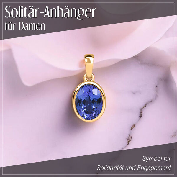 AA Tansanit Anhänger - 2,16 ct. image number 2
