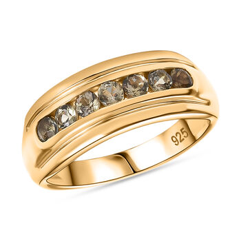 AA Nat&uuml;rlicher goldener Tansanit Ring - 0,57 ct.