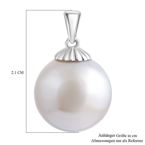 AAA Wei&szlig;e S&uuml;dsee Perle (13-15 mm) Anh&auml;nger, 750 Gold image number 4