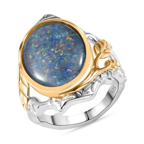 Boulder Opal Triplett Ring - 4,79 ct. image number 7
