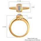 Natürlicher, äthiopischer Welo Opal Ring, 925 Silber vergoldet, ca. 0.64 ct image number 6