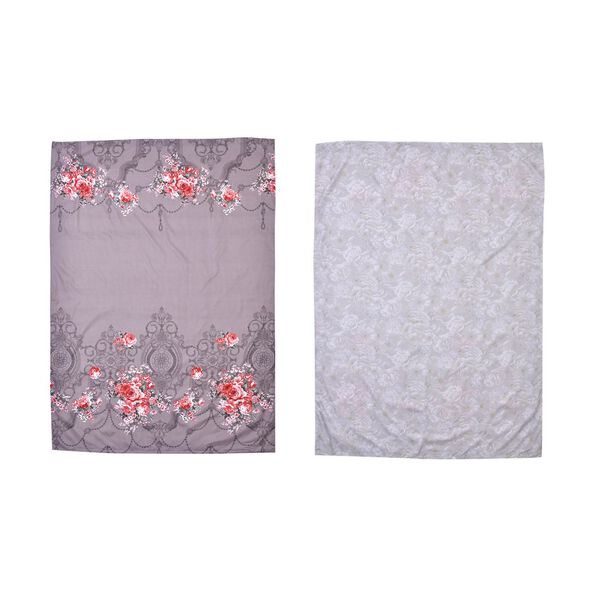 6er Set, Bettw&auml;sche, 2 Deckenbez&uuml;ge 135x200cm, 2 Kissenbez&uuml;ge 40x80cm, 2 Kissenbez&uuml;ge 80x80cm, grau image number 1