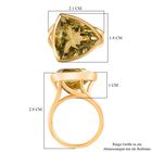 AAA Ouro Verde-Quarz Ring, 925 Silber vergoldet, (Größe 19.00), ca. 11.39 ct image number 6