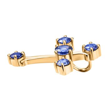 Tansanit Kreuz Anh&auml;nger - 1,39 ct.