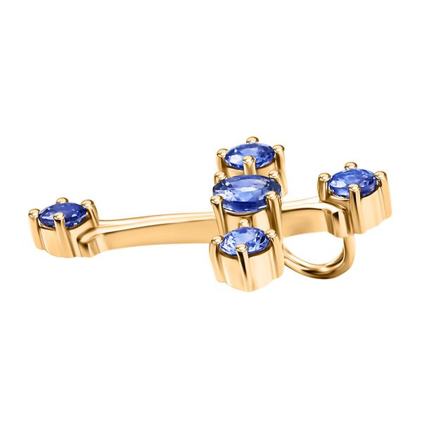 Tansanit Kreuz Anh&auml;nger - 1,39 ct. image number 4