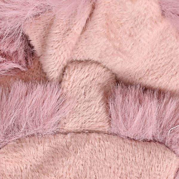 Damen Schal aus Kunstfell mit Magneten, Rosa image number 4