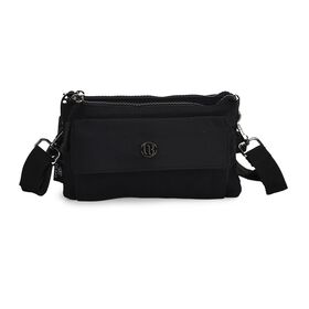 Crossbody Tasche, 20x12x3,5cm,  Schwarz