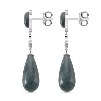 Nat&uuml;rliche Olmek Jadeit Ohrringe - 50 ct.