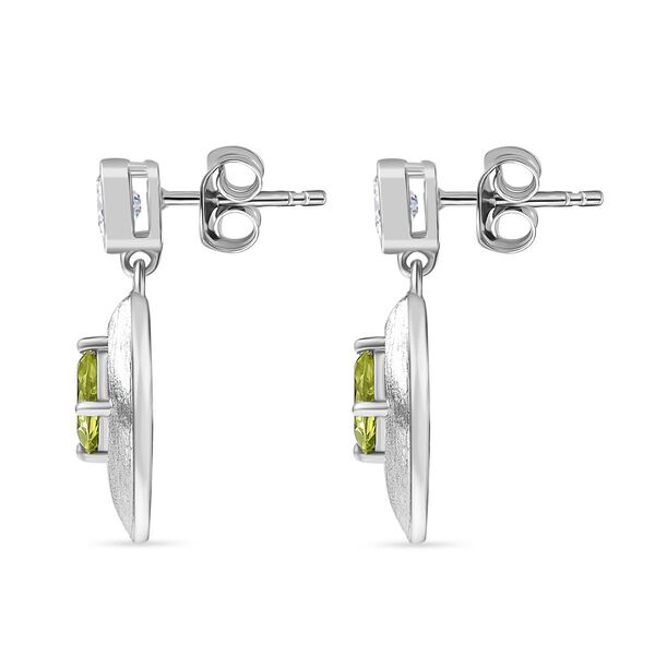 Peridot und Zirkon Ohrringe - 1,61 ct. image number 3