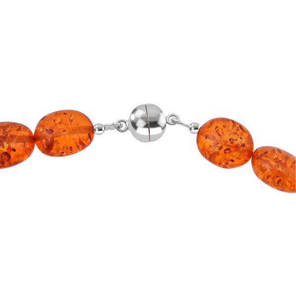 Synthetische Bernstein-Halskette, 45cm image number 4