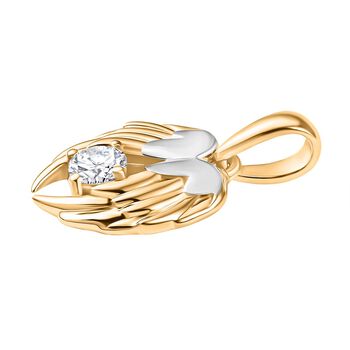 D&rsquo;Joy zweifarbiger Moissanit Anh&auml;nger - 0,20 ct.