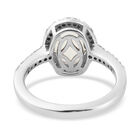 Regenbogen Mondstein und Zirkon-Ring, 925 Silber platiniert  ca. 2,71 ct image number 5