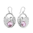 Royal Bali - Rosa Mabe Perle Ohrringe, 925 Silber