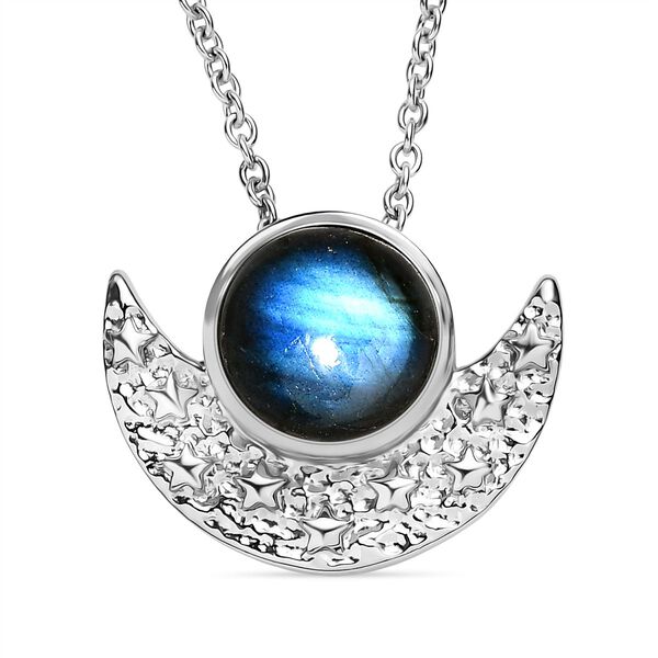 AAA Labradorit Anhänger mit 50cm Kette - 4,65 ct. image number 0