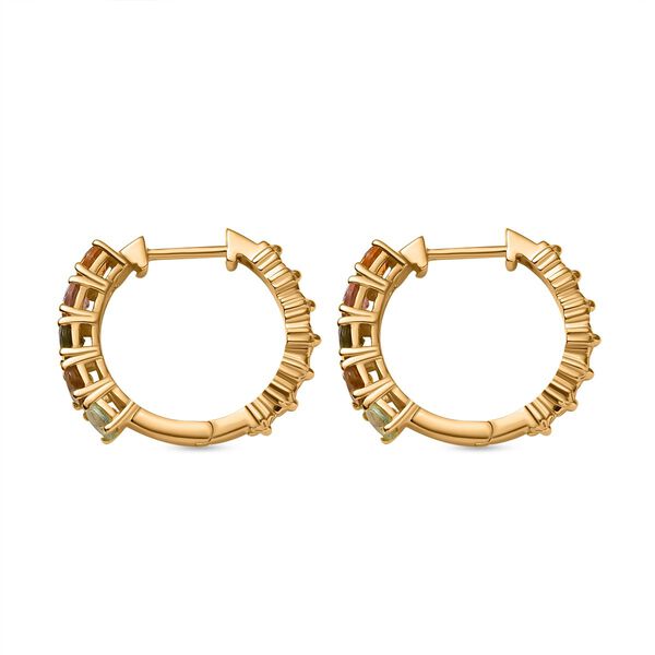 Multi-Turmalin Creolen - 1,72 ct. image number 4