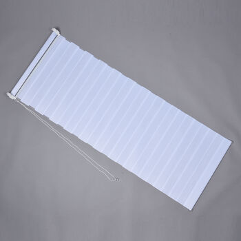 Easy-Klemm - 2-lagiges Fensterrollo, Gr&ouml;&szlig;e 80x150 cm, Wei&szlig;&nbsp;