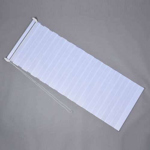 Easy-Klemm - 2-lagiges Fensterrollo, Größe 80x150 cm, Weiß  image number 1