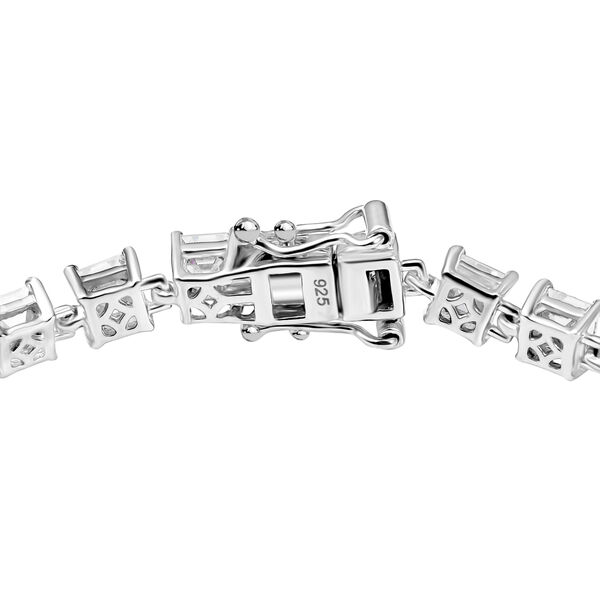 Moissanit 20cm  Armband, 925 Silber rhodiniert - 11,17 ct. image number 4