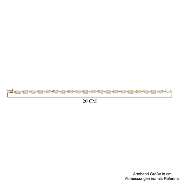 AAA Nat&uuml;rliches, &auml;thiopisches Welo Opal-Armband in 375 Gold image number 5
