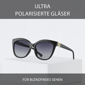 Sole und Luce - Swiss Eyewear - Ultra-Polarisierte UV400-Schutz Sonnenbrille, Schwarz
