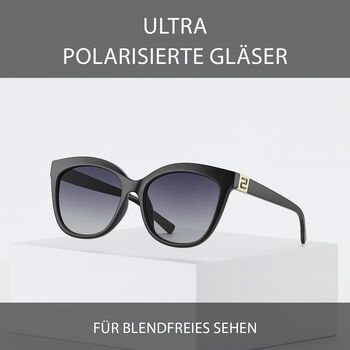 Sole und Luce - Swiss Eyewear - Ultra-Polarisierte UV400-Schutz Sonnenbrille, Schwarz