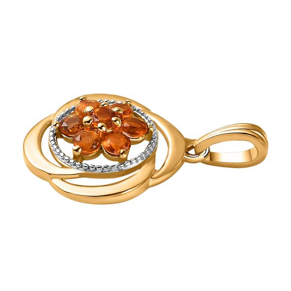 2er-Set- AA Madeira Citrin Ohrringe und Anh&auml;nger - 1,68 ct. image number 4